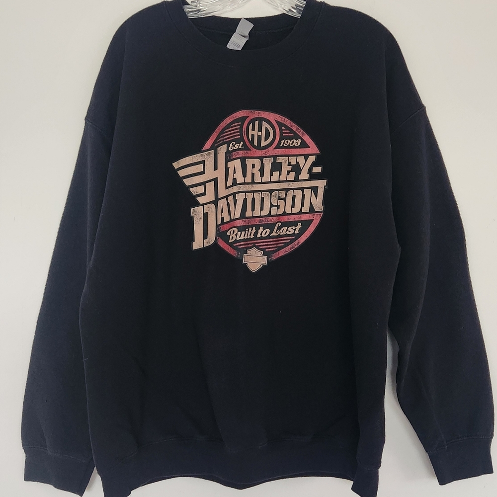 Vintage Harley Davidson Black Sweatshirt Men’s Size XL